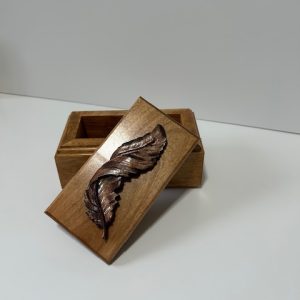 Coffre en bois Plume