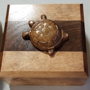 Coffre en bois tortue